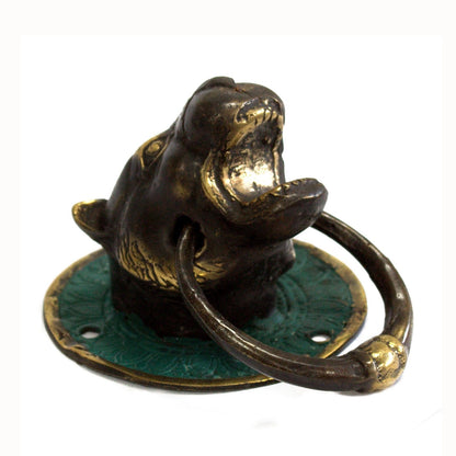 Brass Door Knocker - Tiger Head - Image brass-door-knocker--tiger-head-bdk-02