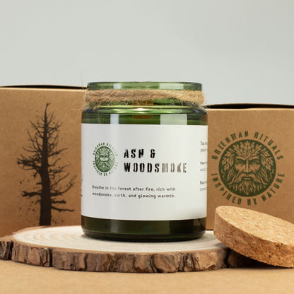 Greenman Woodwick Soy Candle - Ash & Woodsmoke - Image greenman-woodwick-soy-candle--ash--woodsmoke-wsoyc-06
