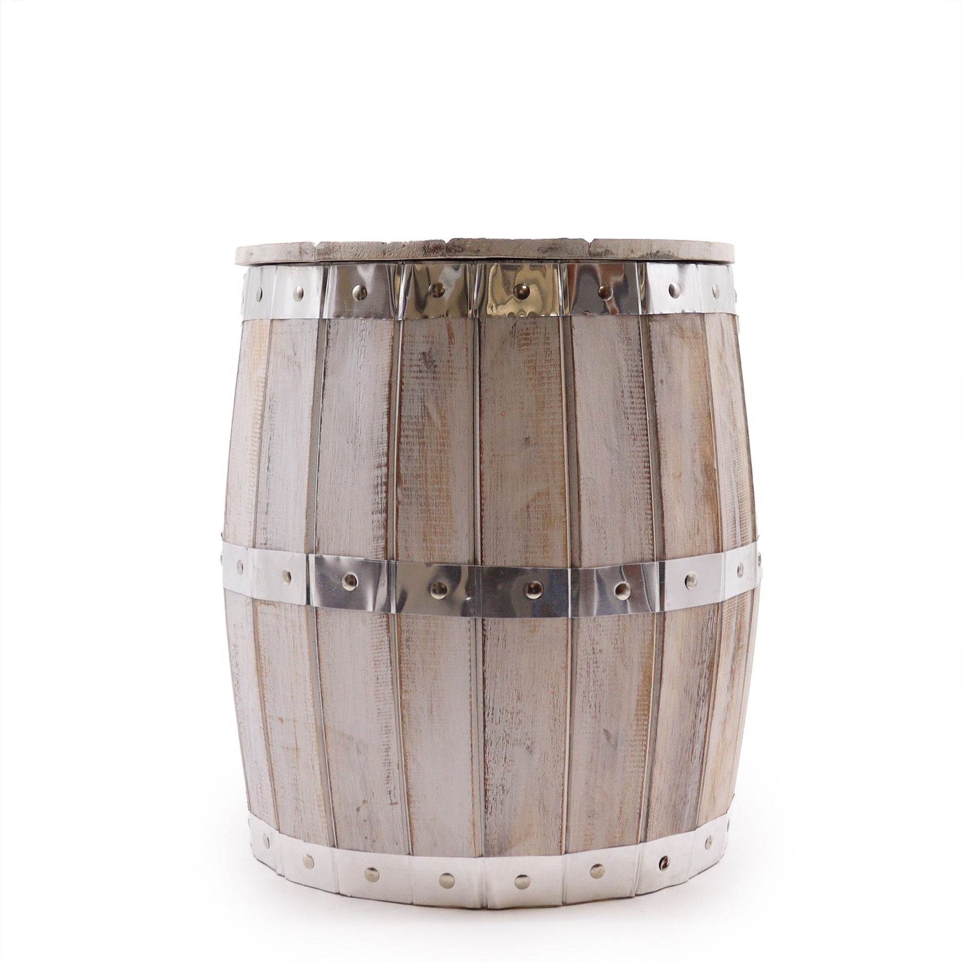 Beer Barrel Stool – Whitewash Wood 38 x 32 cm - Image beer-barrel-stool--whitewash-wood-38-x-32-cm-bts-04