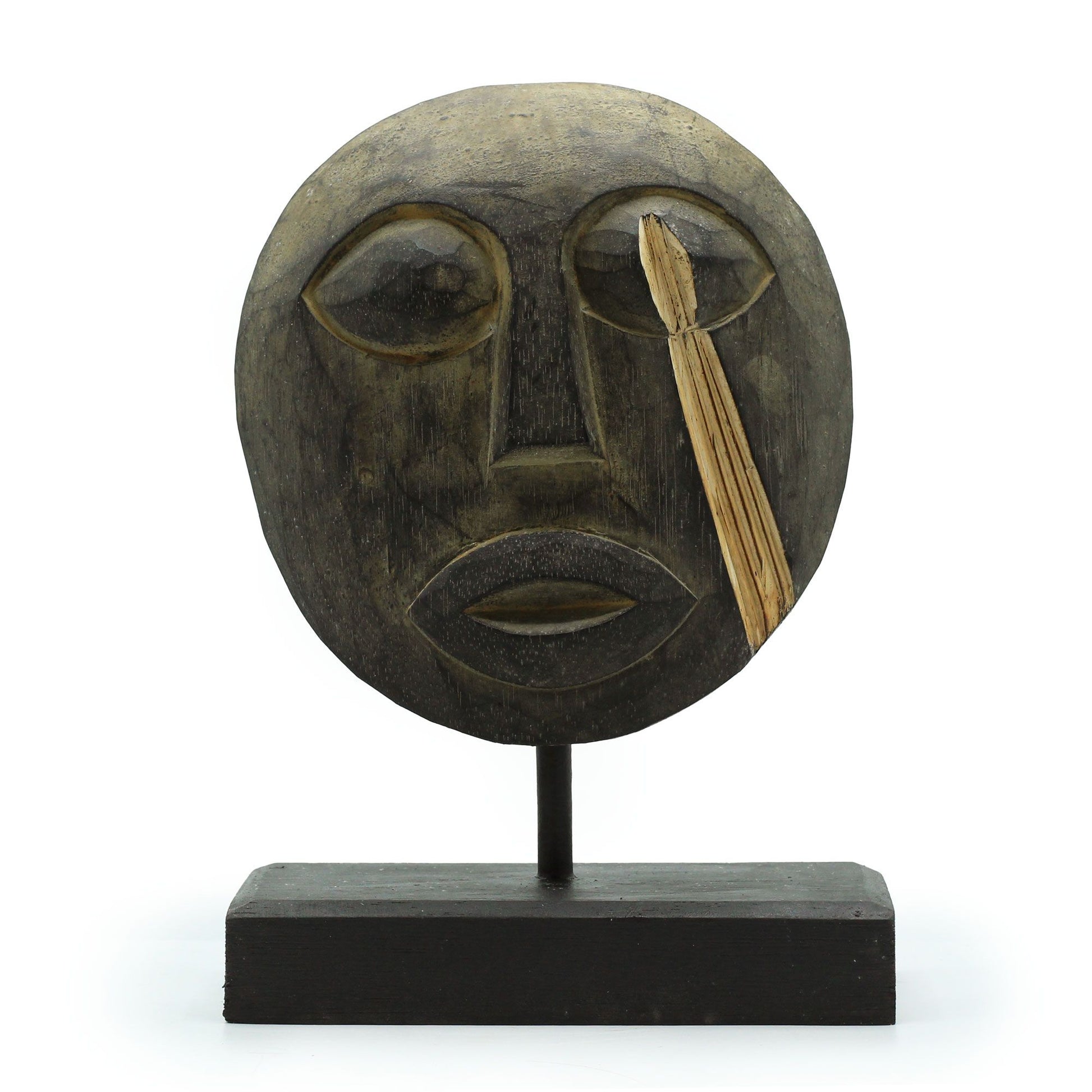 Timor Tribal Decorative Mask - Antique 27x20cm - Image timor-tribal-decorative-mask--antique-27x20cm-vintep-12
