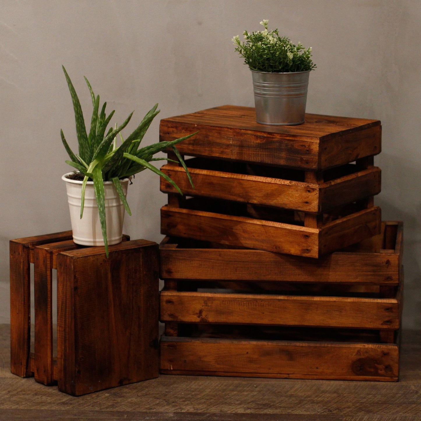 Wooden Storage Crates – Brown (Set of 3) - Image wooden-storage-crates--brown-set-of-3-rds-151