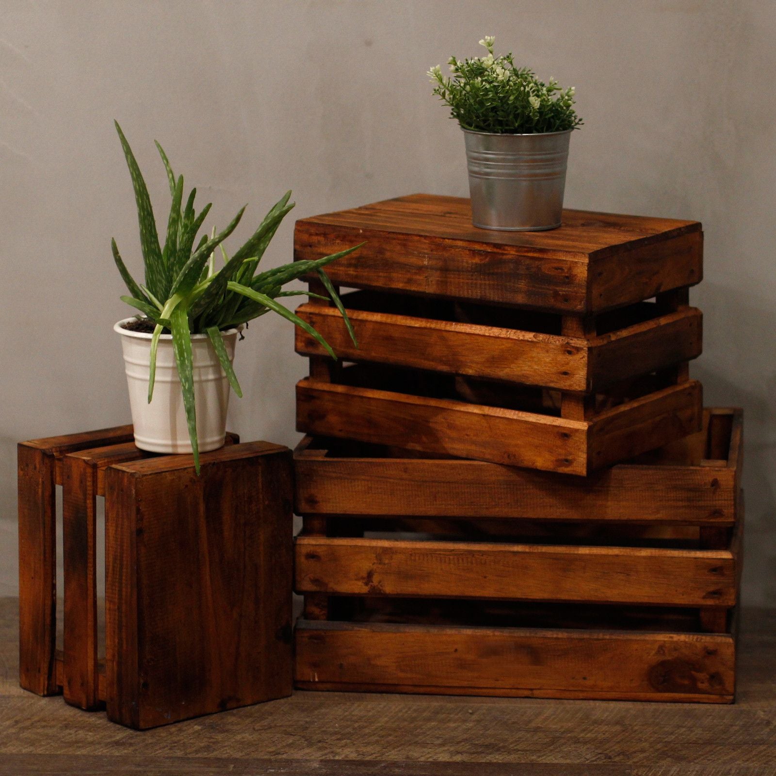 Wooden Storage Crates – Brown (Set of 3) - Image wooden-storage-crates--brown-set-of-3-rds-151