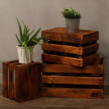 Wooden Storage Crates – Brown (Set of 3) - Image wooden-storage-crates--brown-set-of-3-rds-151