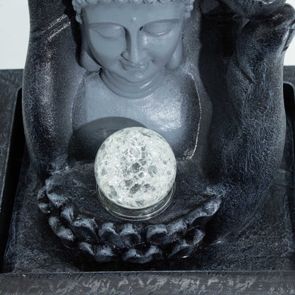 Buddha Hand & Head Tabletop Water Feature (20x25x35cm) - Image buddha-hand--head-tabletop-water-feature-20x25x35cm-waterf-20