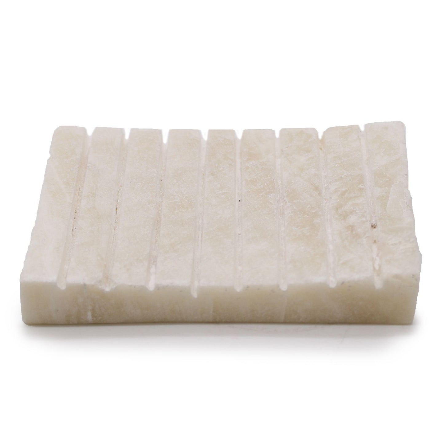 White Onxy Ridged Soap Dish - Image white-onxy-ridged-soap-dish-ssd-03