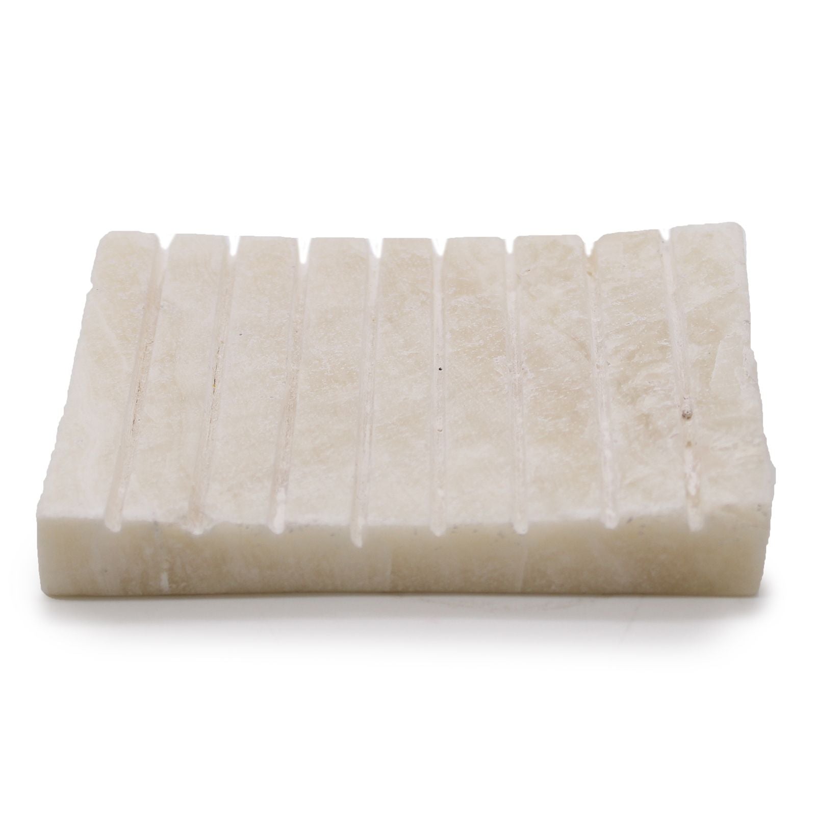 White Onxy Ridged Soap Dish - Image white-onxy-ridged-soap-dish-ssd-03