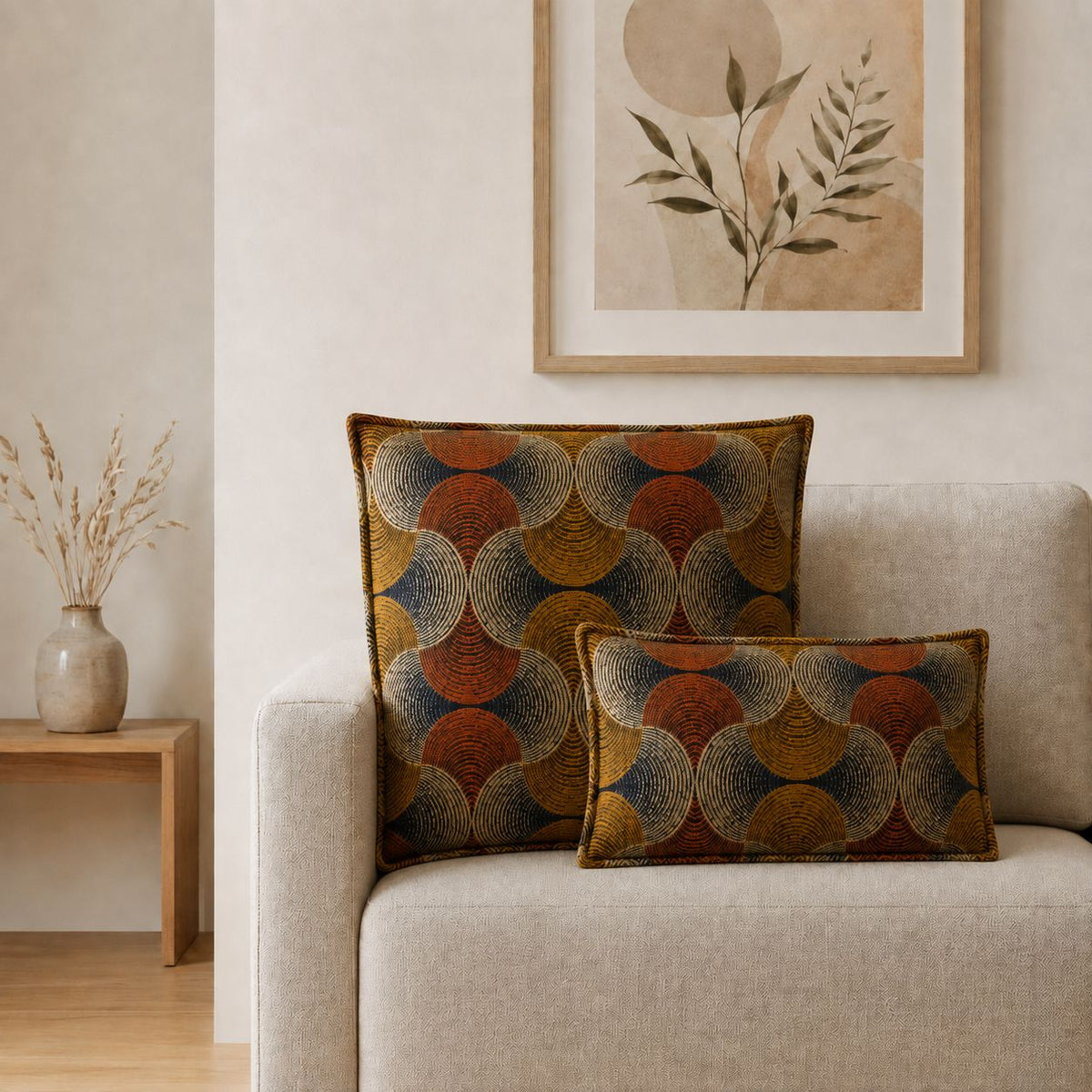 Urban Swirl Cotton Cushion Cover – 30 x 50cm