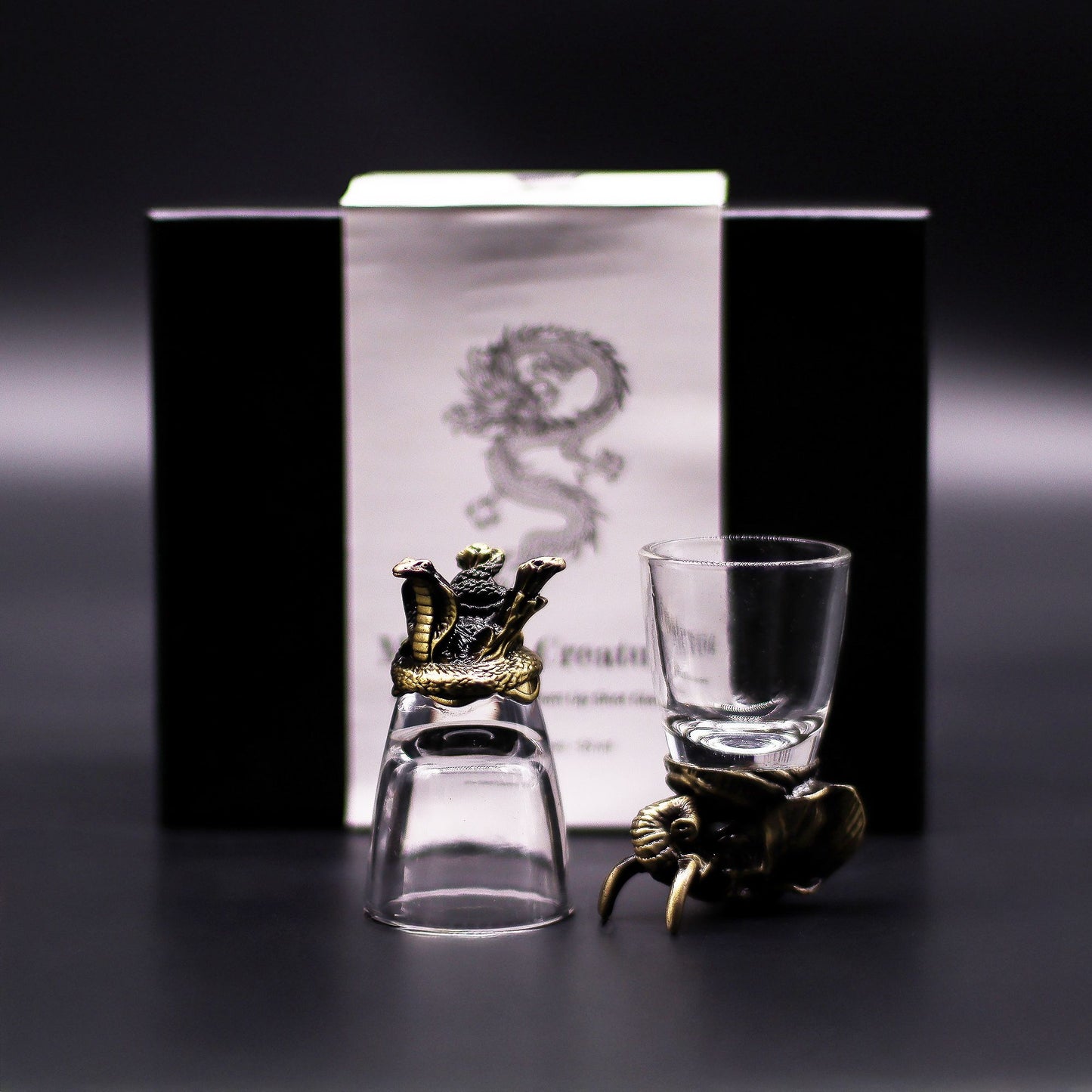 Gift Set of 6 Shot Glasses (50ml) - Mystical Creatures - Antique Bronze - Image gift-set-of-6-shot-glasses-50ml--mystical-creatures--antique-bronze-bbug-04