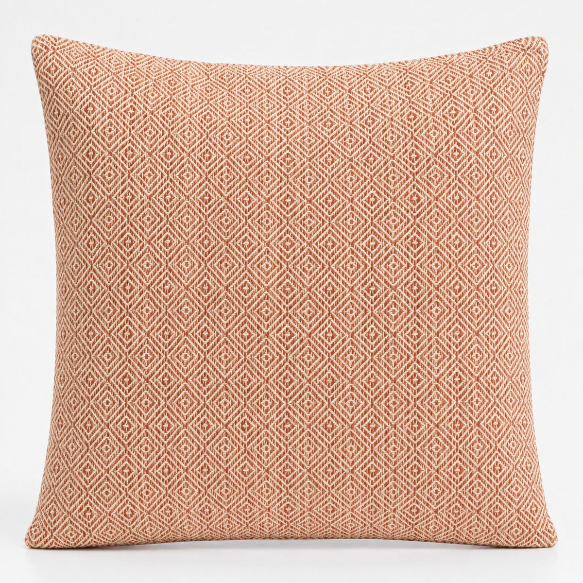 Burgundy Squares Cotton Cushion Cover – 60 x 60cm
