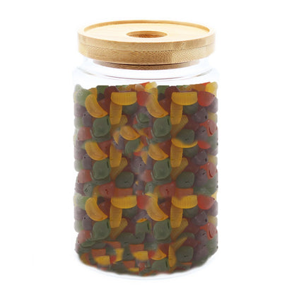 Cottage Bamboo Glass Jar - 15cm - Image cottage-bamboo-glass-jar--15cm-cgj-03