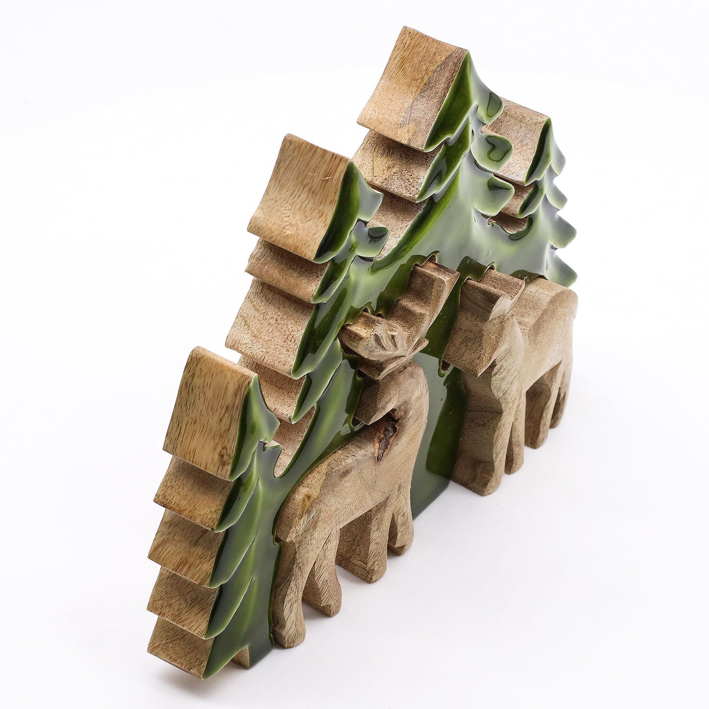 Lost in the Forrest -  Two Dear in the Forrest 3D Wooden Decoration - 18x23cm - Image lost-in-the-forrest---two-dear-in-the-forrest-3d-wooden-decoration--18x23cm-lif-03