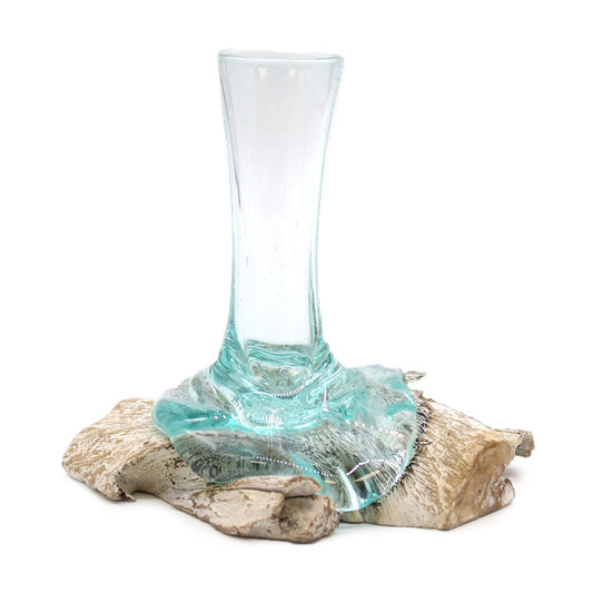 Molten Glass on Whitewash Wood - Vase - Small - Image molten-glass-on-whitewash-wood--vase--small-mgw-16