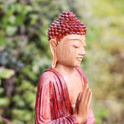 Hand Carved Buddha Statue - 30cm Teaching Transmission - Image hand-carved-buddha-statue--30cm-teaching-transmission-hcbs-03
