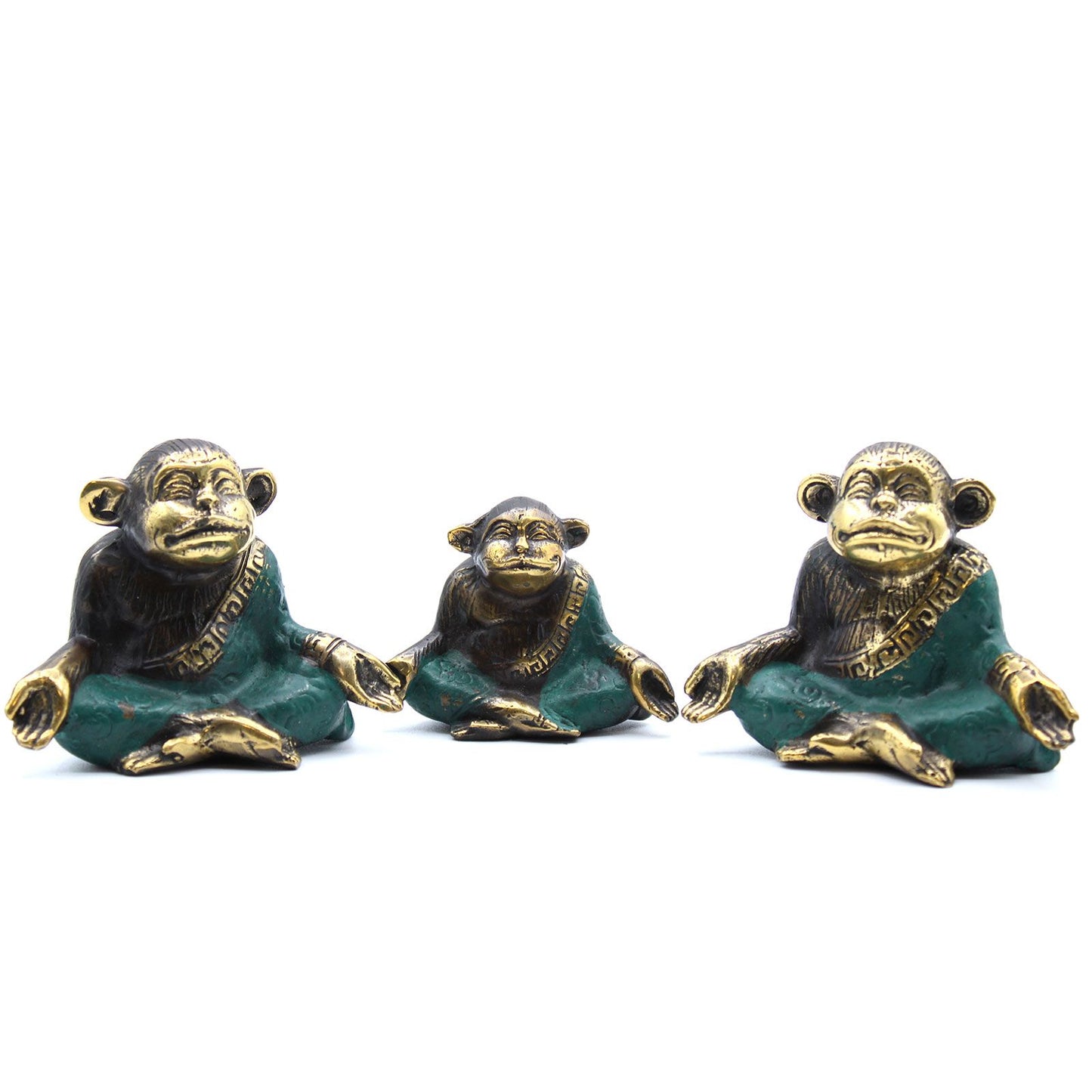Set of 3 - Family of Yoga Monkeys (asst sizes) - Image set-of-3--family-of-yoga-monkeys-asst-sizes-bff-21