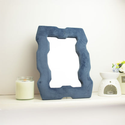 Soft Squiggly Mirror – Chunky Frame – Royal Blue (30.5x22.5x2.3cm) - Image soft-squiggly-mirror--chunky-frame--royal-blue-305x225x23cm-ssm-05