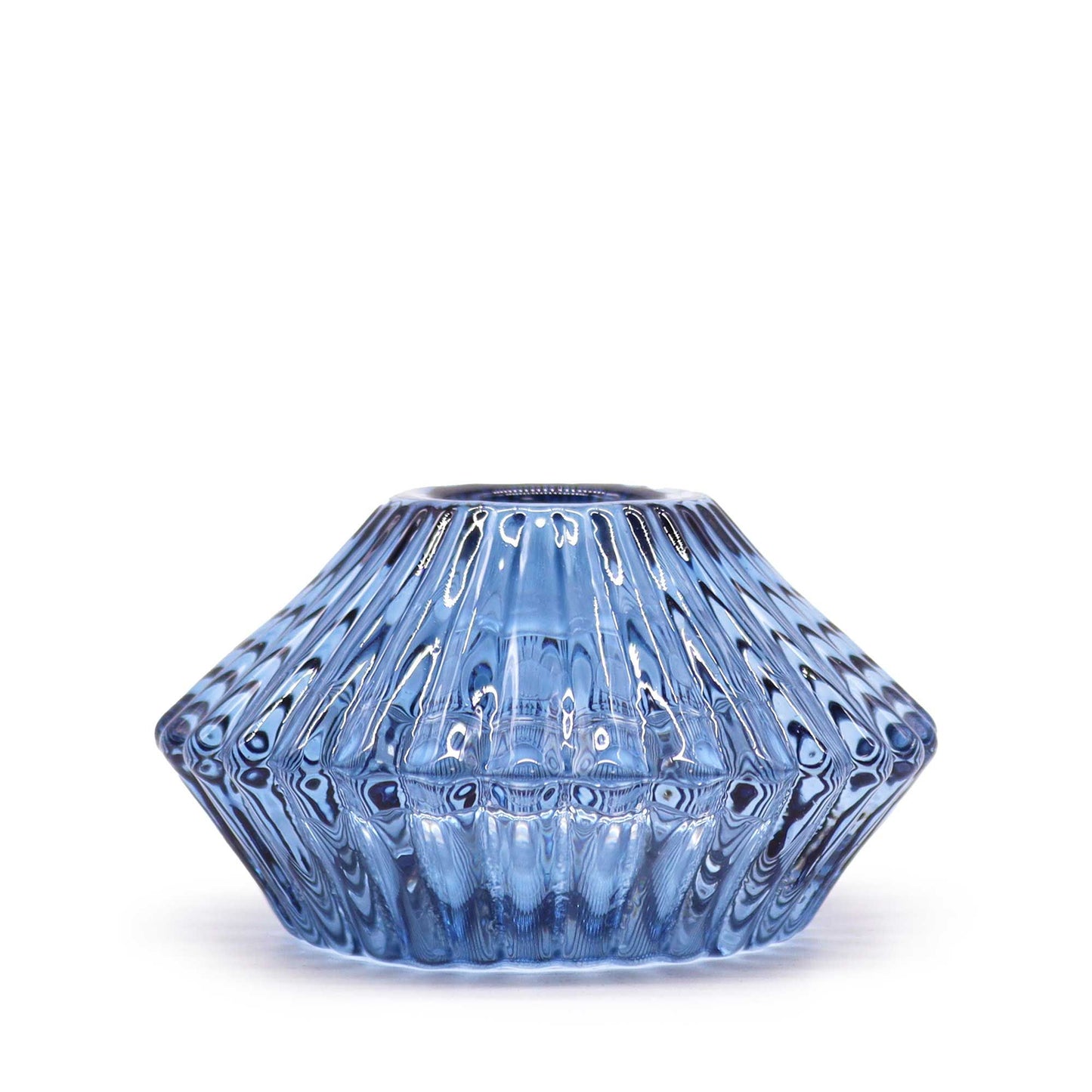 Flower Flip Dinner Candle / Tealight Holder - Royal Blue - Image flower-flip-dinner-candle--tealight-holder--royal-blue-gchd-11