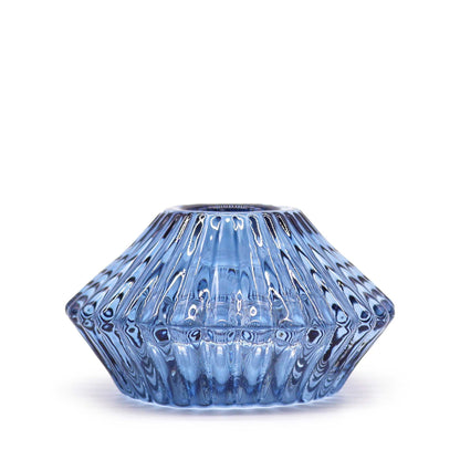 Flower Flip Dinner Candle / Tealight Holder - Royal Blue - Image flower-flip-dinner-candle--tealight-holder--royal-blue-gchd-11