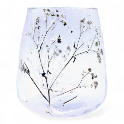 Natural Floral Glass - Vase Candle Holder - Margarita  - (12x11cm) - Image natural-floral-glass--vase-candle-holder--margarita---12x11cm-nfg-03