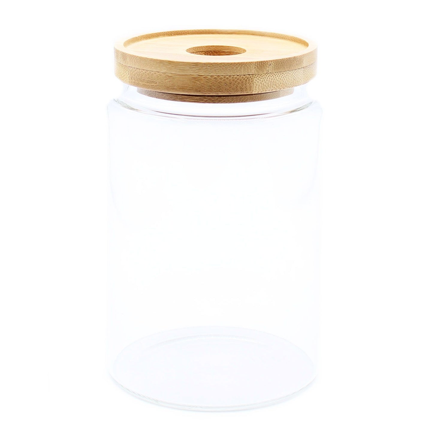 Cottage Bamboo Glass Jar - 15cm - Image cottage-bamboo-glass-jar--15cm-cgj-03