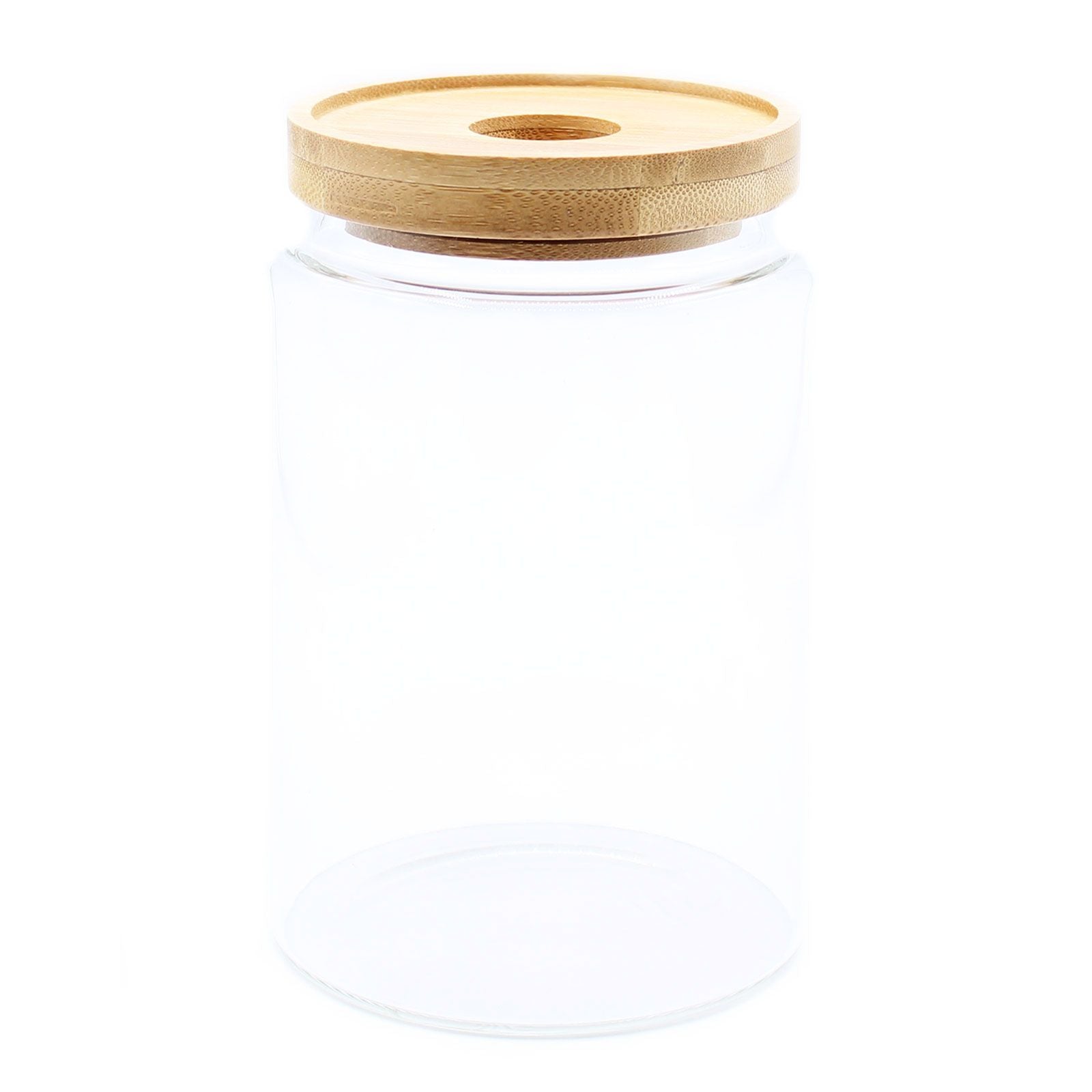 Cottage Bamboo Glass Jar - 15cm - Image cottage-bamboo-glass-jar--15cm-cgj-03