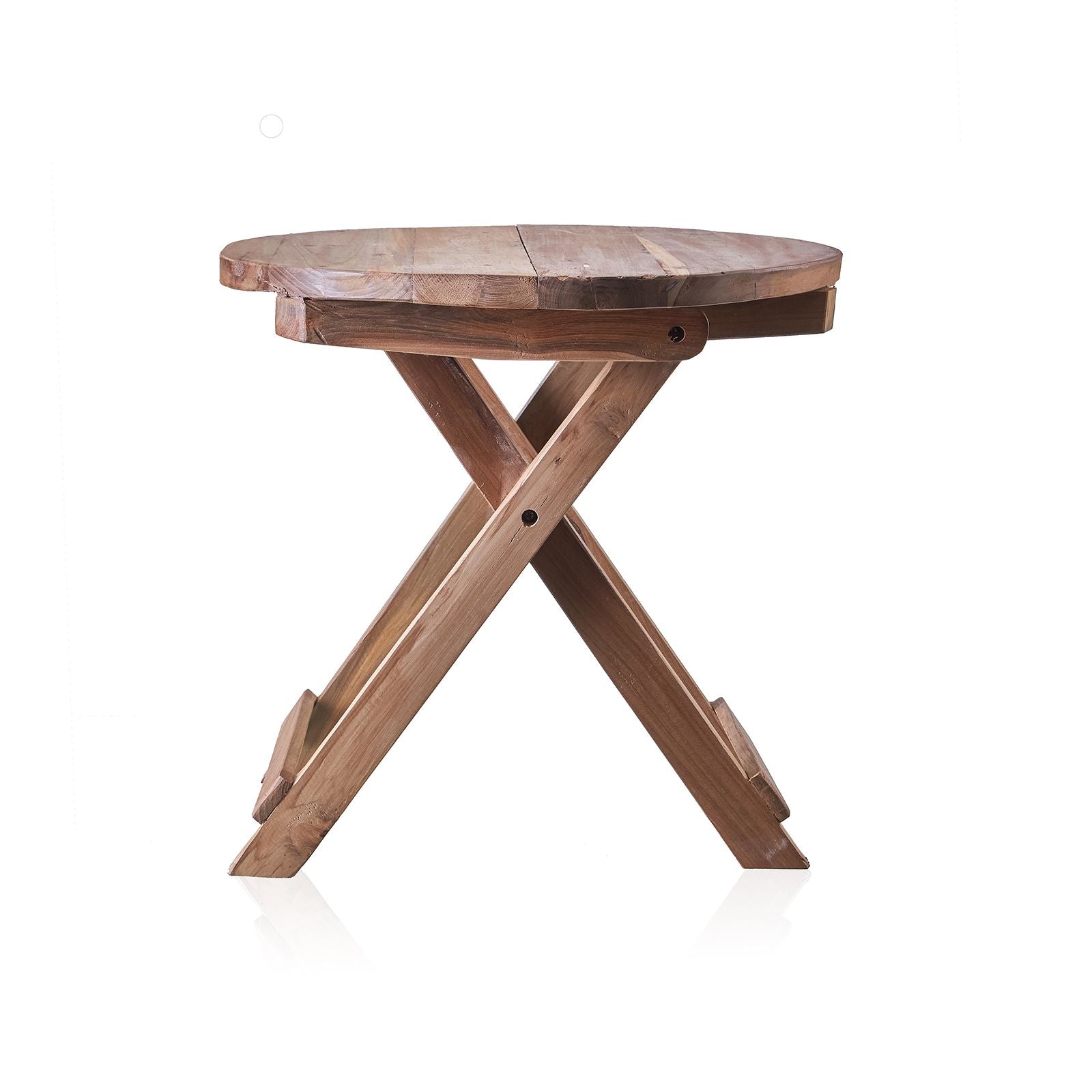 Round Folding Coffee Table - 50cm - Recycled Wood - Image round-folding-coffee-table--50cm--recycled-wood-acshop-09