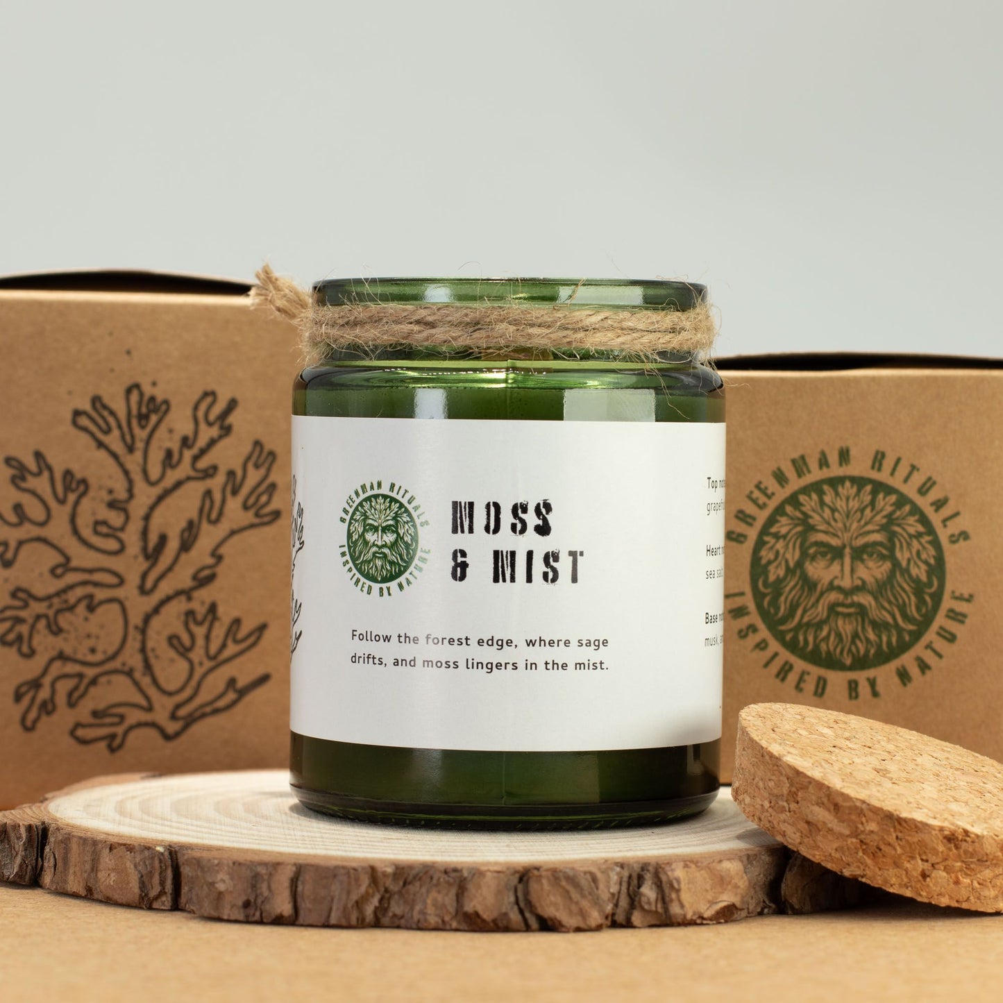 Greenman Woodwick Soy Candle - Moss & Mist - Image greenman-woodwick-soy-candle--moss--mist-wsoyc-11