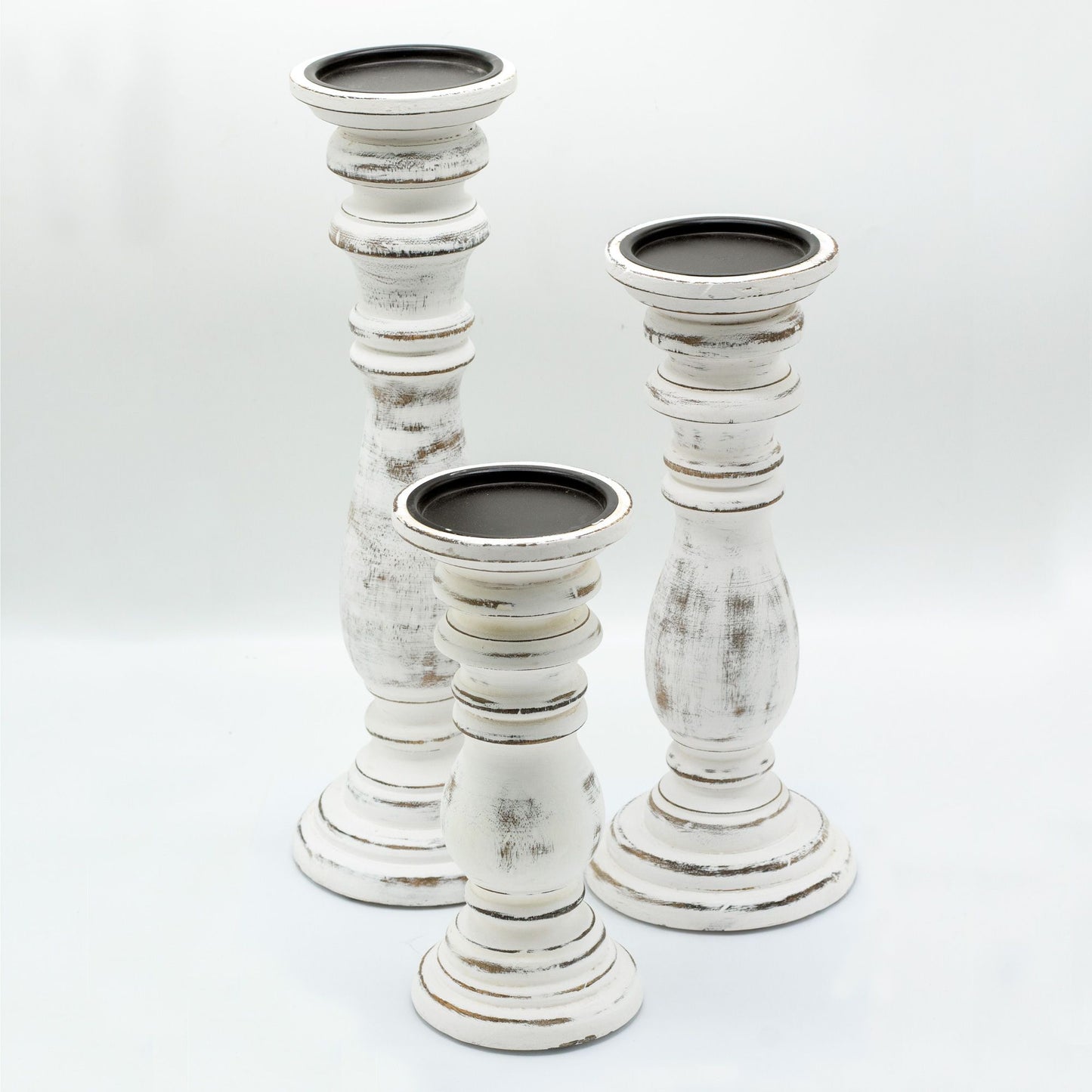 Classic Candle Stand - Whitewash - Large - Image classic-candle-stand--whitewash--large-mwcs-05