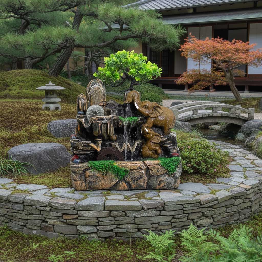 Buddha Hand & Head Tabletop Water Feature (20x25x35cm) - Image buddha-hand--head-tabletop-water-feature-20x25x35cm-waterf-20