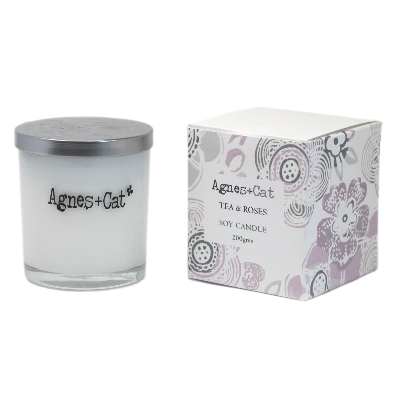 Agnes + Cat Votive Candle - Tea and Roses - Image agnes--cat-votive-candle--tea-and-roses-acvc-05