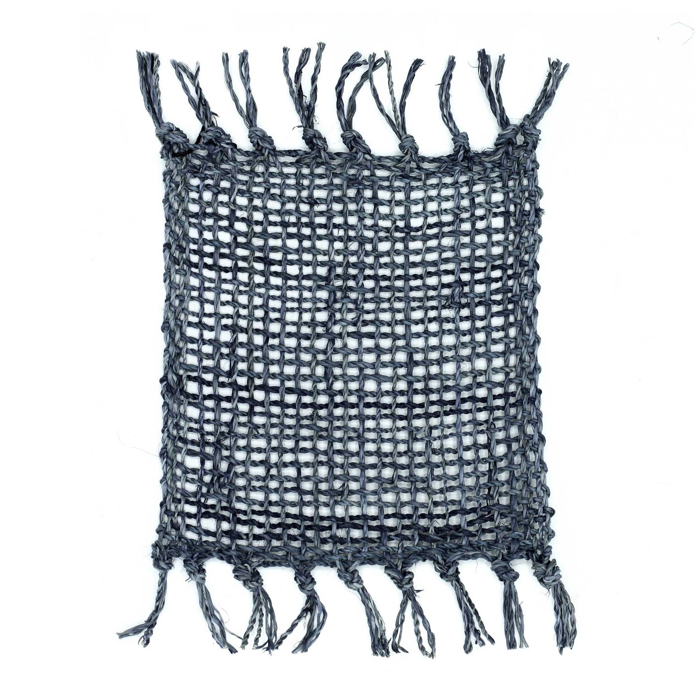 Set of 4 Seagrass Fringe Natural Coasters - Charcoal - Image set-of-4-seagrass-fringe-natural-coasters--charcoal-natpm-12