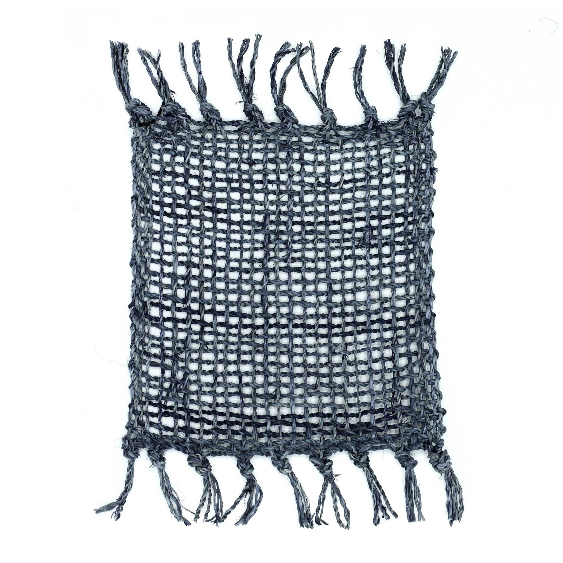 Set of 4 Seagrass Fringe Natural Coasters - Charcoal - Image set-of-4-seagrass-fringe-natural-coasters--charcoal-natpm-12
