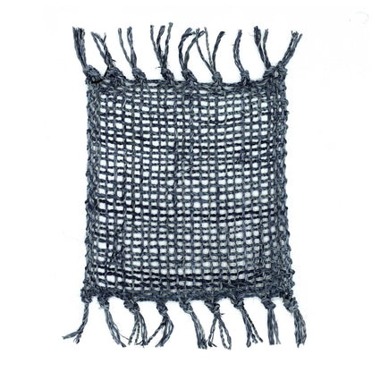 Set of 4 Seagrass Fringe Natural Coasters - Charcoal - Image set-of-4-seagrass-fringe-natural-coasters--charcoal-natpm-12