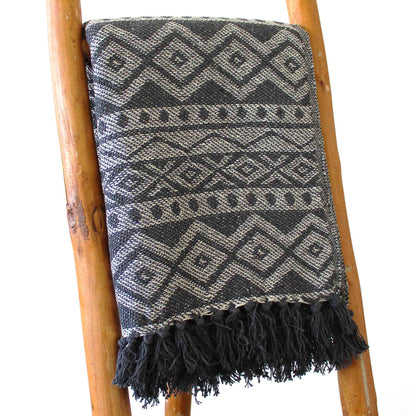 Boho Comfort Throws - Grey Geometric - Image boho-comfort-throws--grey-geometric-bohot-02