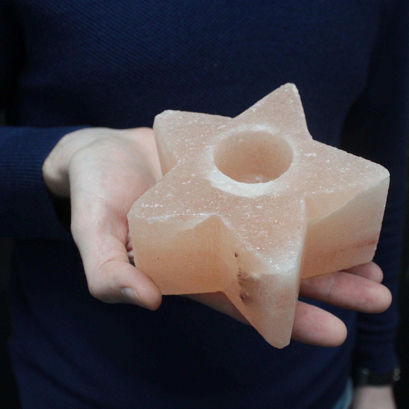 Salt Candle Holder - Star - Image salt-candle-holder--star-qsalt-38