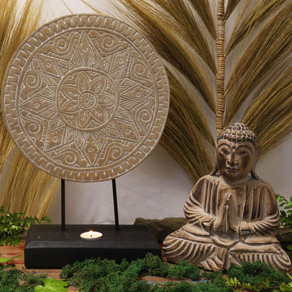 Buddha Feng Shui Set - Classic Mandala - Natural - Image buddha-feng-shui-set--classic-mandala--natural-bfss-04