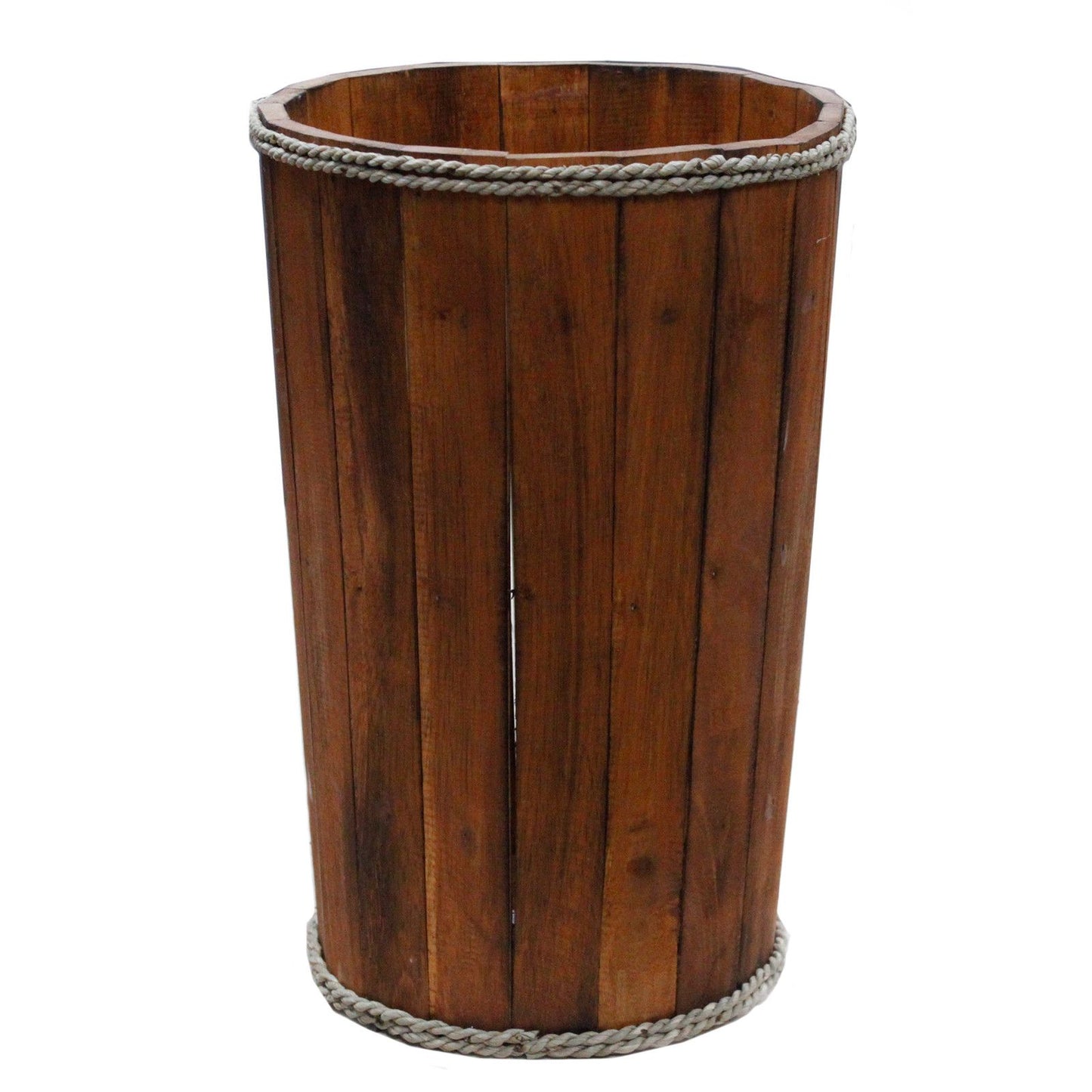 Large Wooden Storage Tub – Brown - Image large-wooden-storage-tub--brown-rds-145