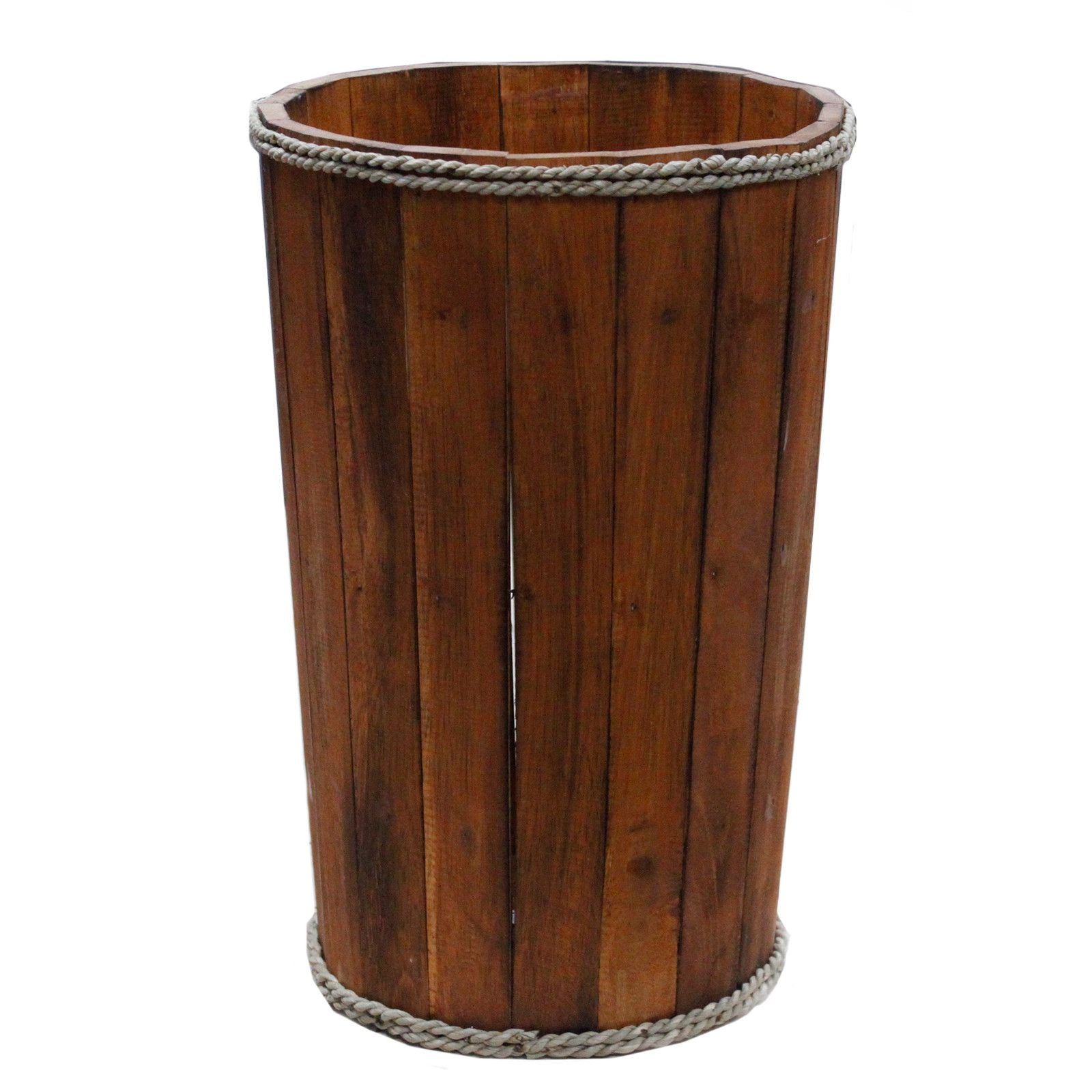 Large Wooden Storage Tub – Brown - Image large-wooden-storage-tub--brown-rds-145