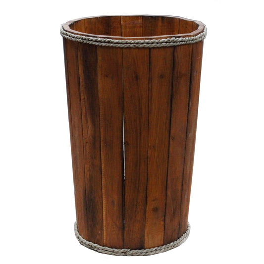 Large Wooden Storage Tub – Brown - Image large-wooden-storage-tub--brown-rds-145
