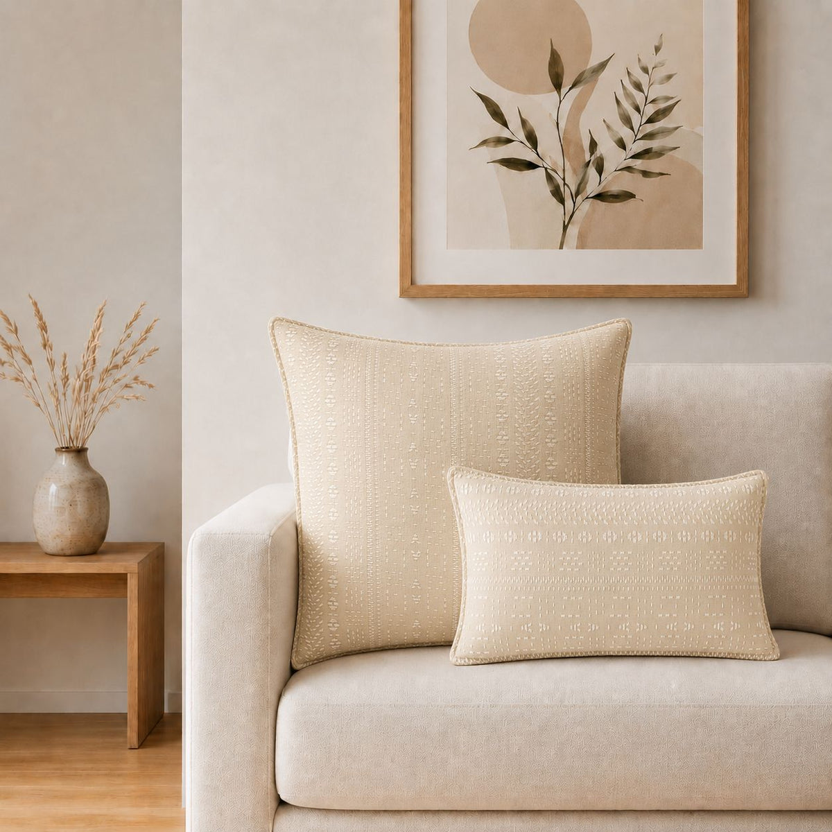 Soft Stone Cotton Cushion Cover – 30 x 50cm