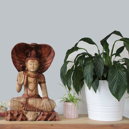 Shiva with Cobra - 50cm - Image shiva-with-cobra--50cm-hcbs-25