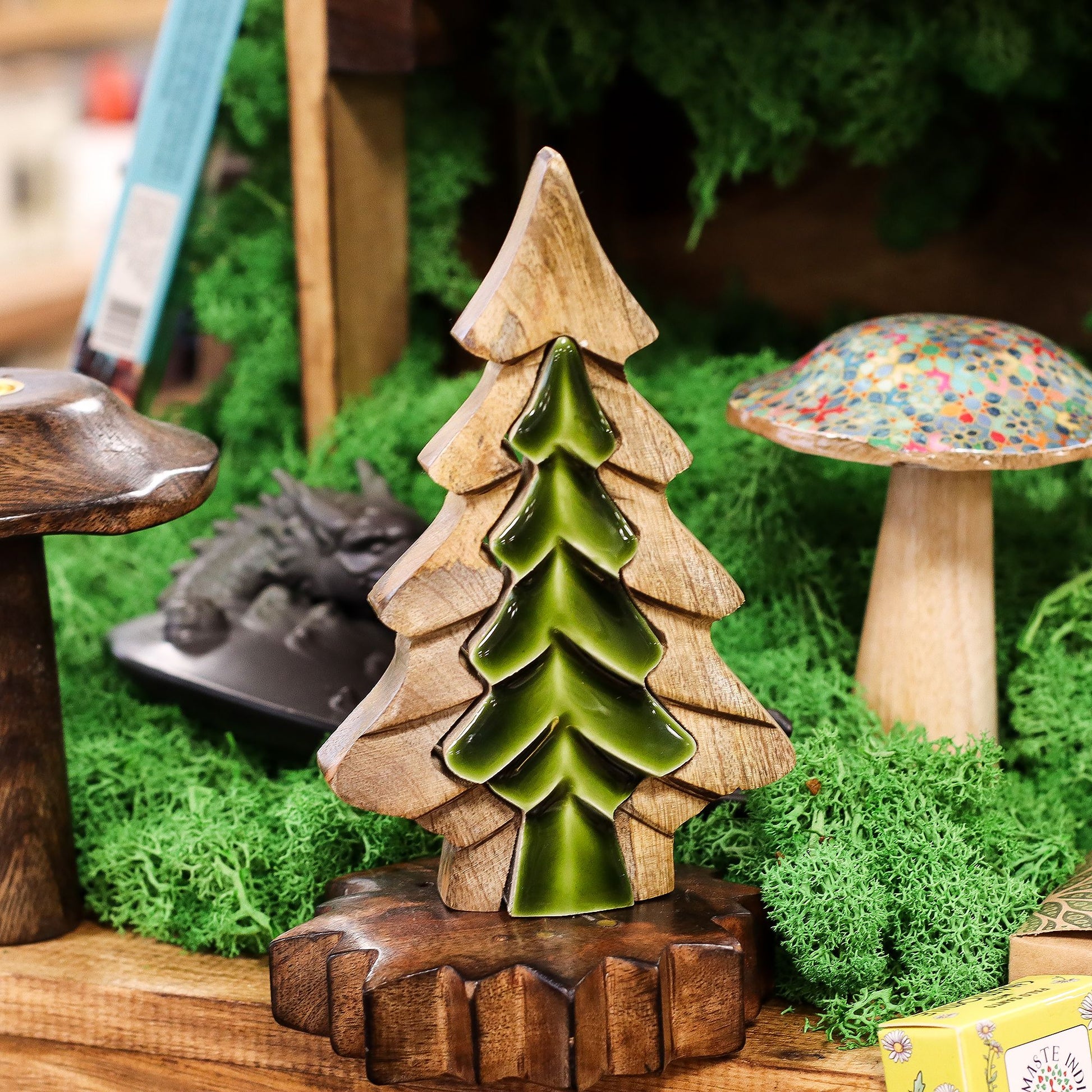Lost in the Forrest - Small Tree in a Tree Wooden Decoration - 15x10cm - Image lost-in-the-forrest--small-tree-in-a-tree-wooden-decoration--15x10cm-lif-01