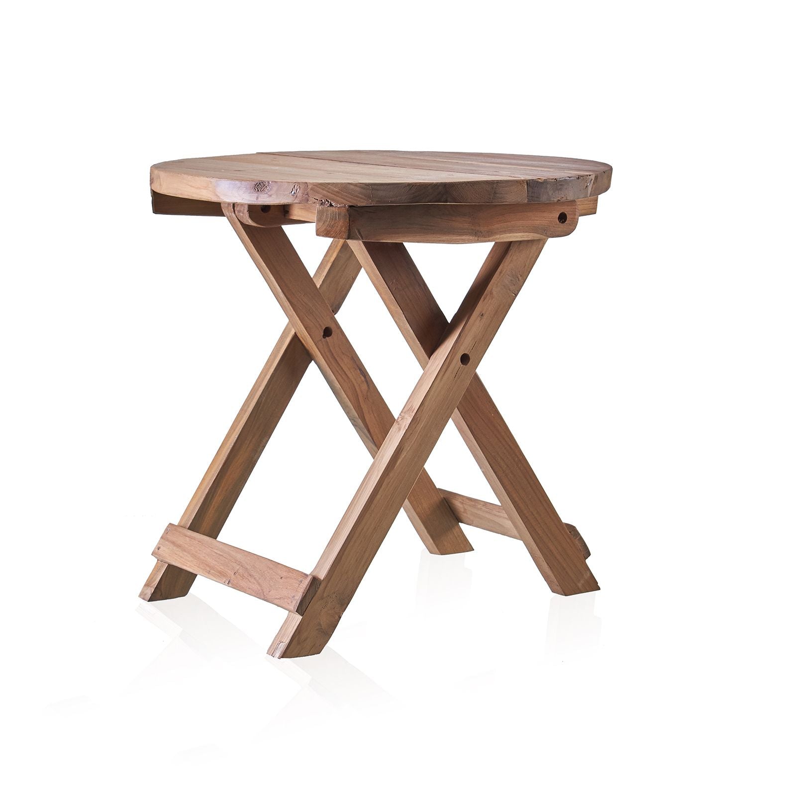 Round Folding Coffee Table - 50cm - Recycled Wood - Image round-folding-coffee-table--50cm--recycled-wood-acshop-09