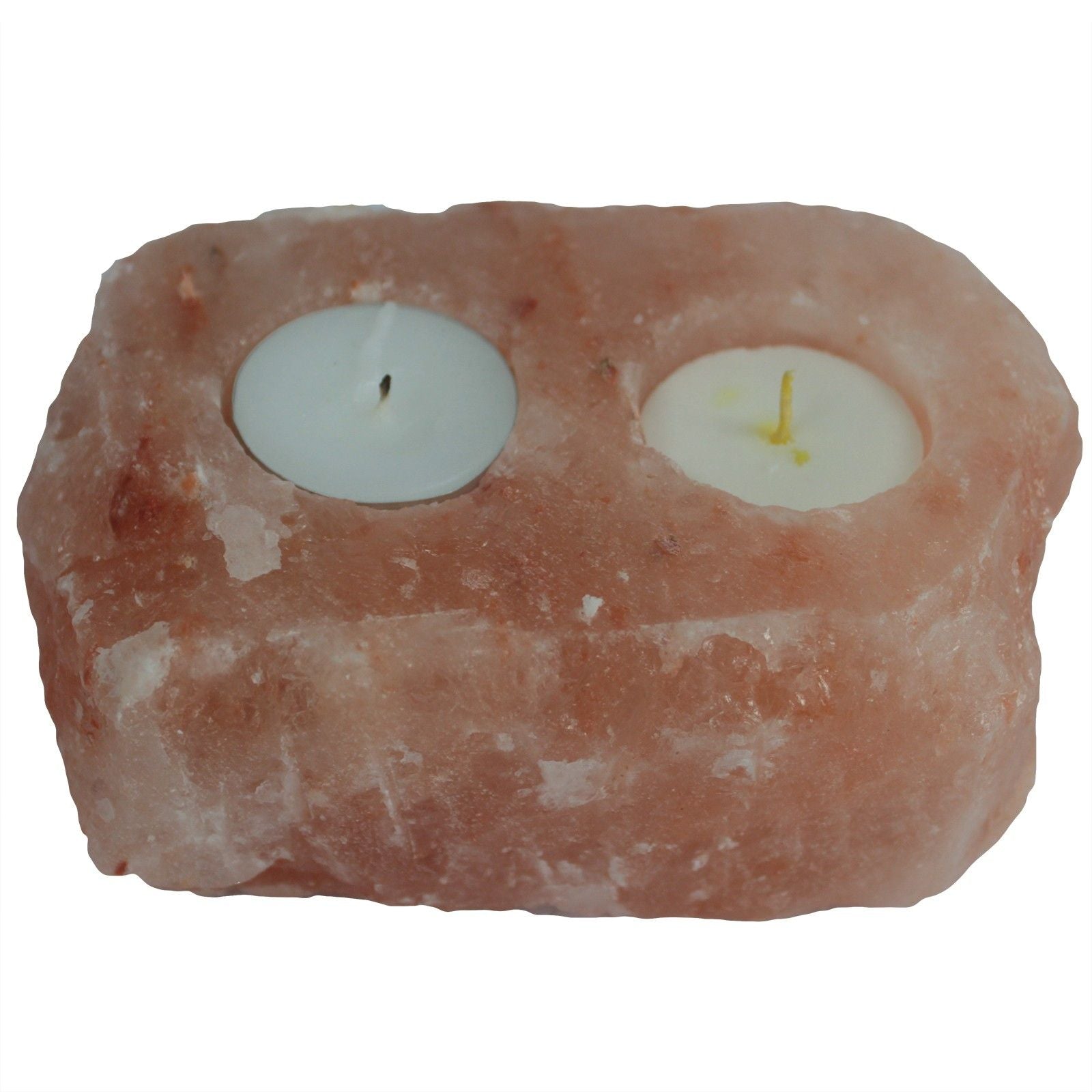 Natural Salt Candle Holder - 2 holes - Image natural-salt-candle-holder--2-holes-qsalt-44