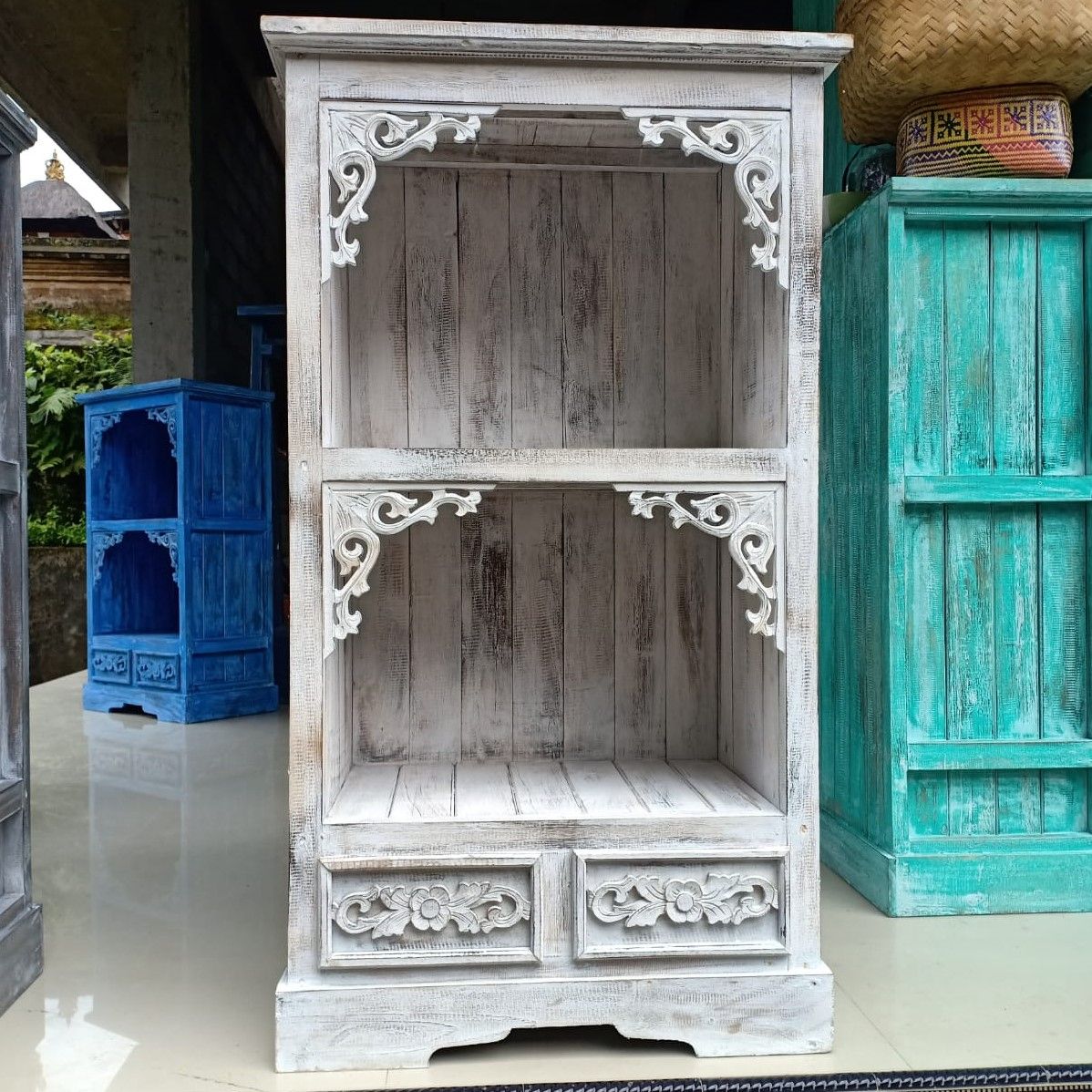 Albasia Bathroom Cabinet - Whitewash - Image albasia-bathroom-cabinet--whitewash-bcab-01