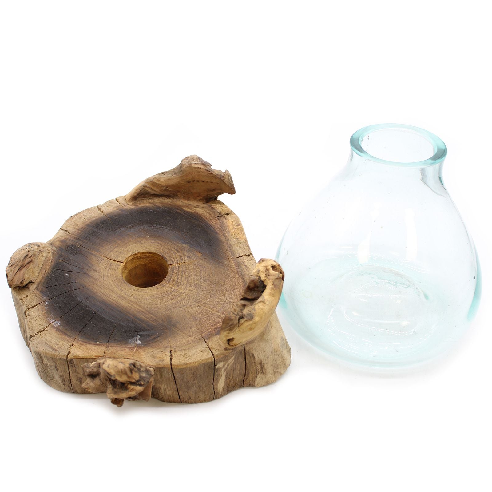Molten Glass Large Fish Tank 3.7 litre (with light cavity)- 30cm - Image molten-glass-large-fish-tank-37-litre-with-light-cavity-30cm-mgw-12