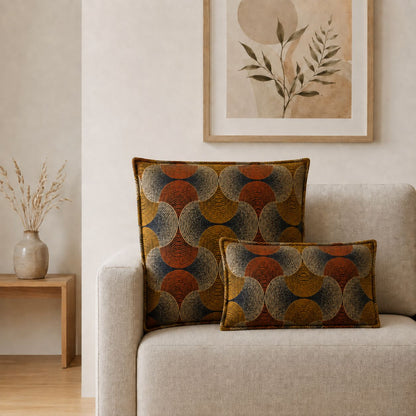 Urban Swirl Cotton Cushion Cover – 60 x 60cm