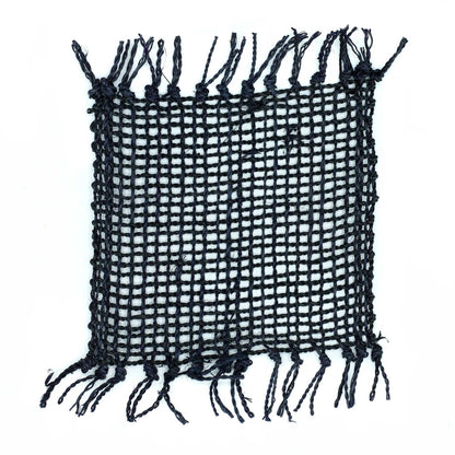 Set of 4 Seagrass Fringe Natural Coasters - Black - Image set-of-4-seagrass-fringe-natural-coasters--black-natpm-13