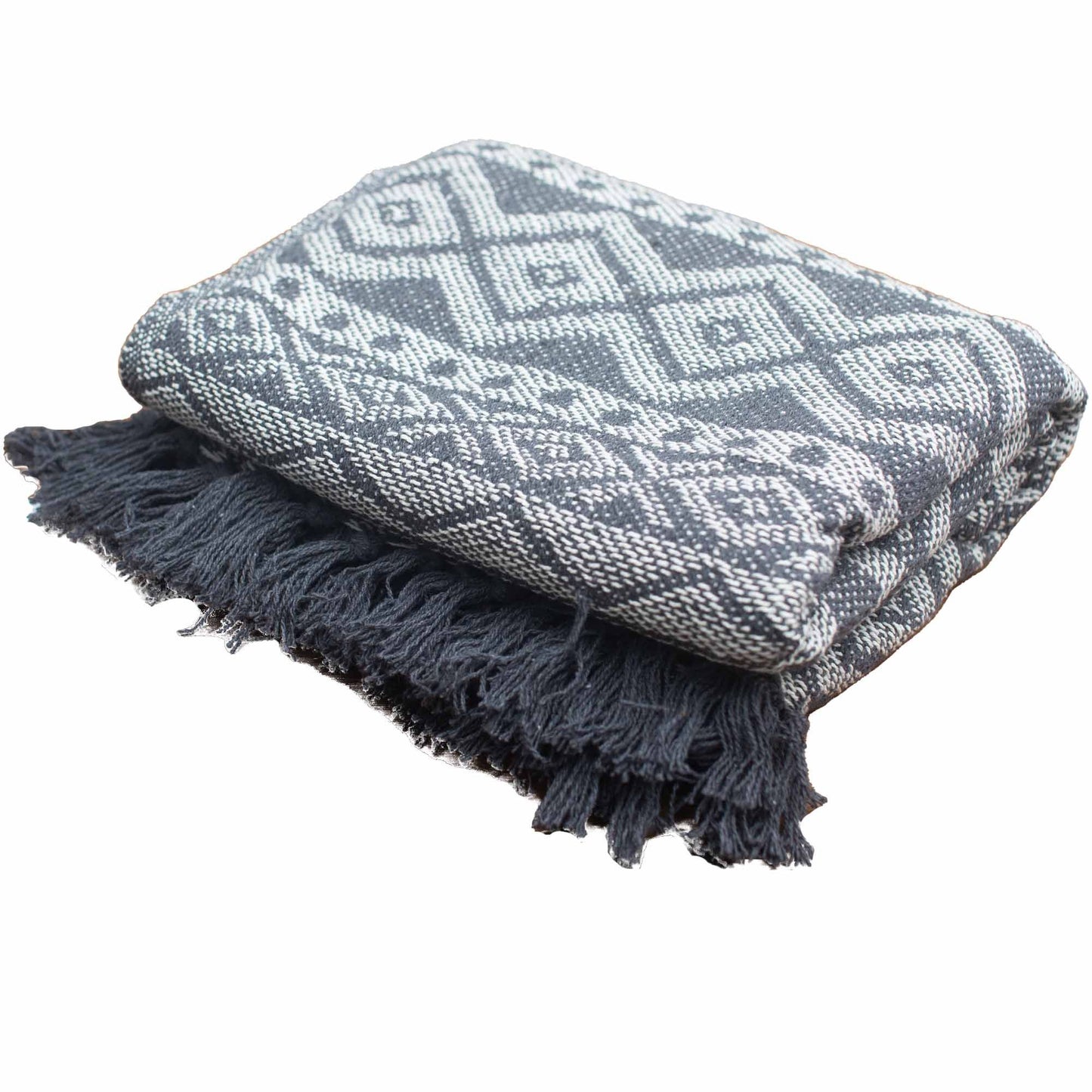 Boho Comfort Throws - Grey Geometric - Image boho-comfort-throws--grey-geometric-bohot-02
