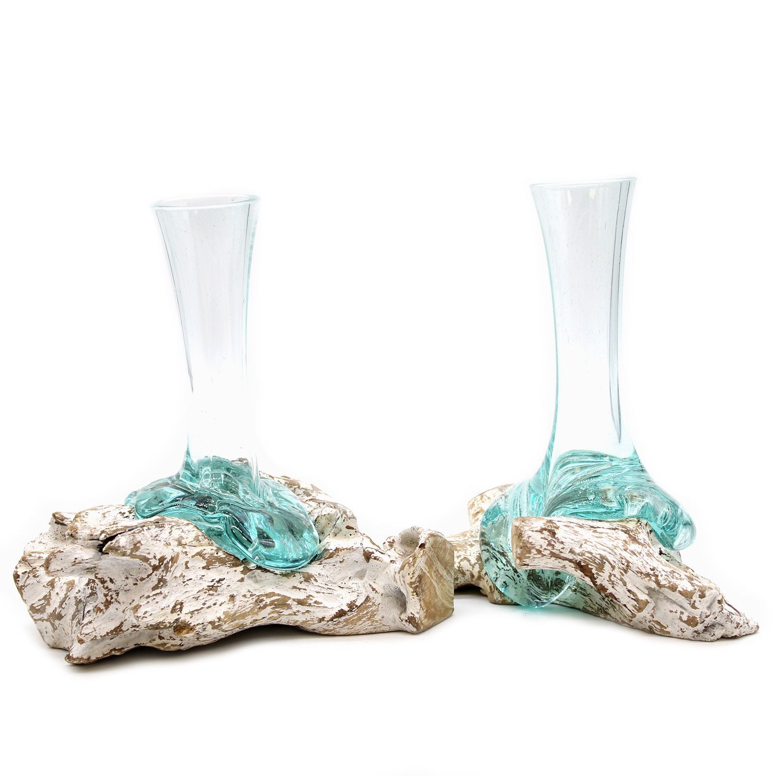 Molten Glass on Whitewash Wood - Vase - Medium - Image molten-glass-on-whitewash-wood--vase--medium-mgw-17
