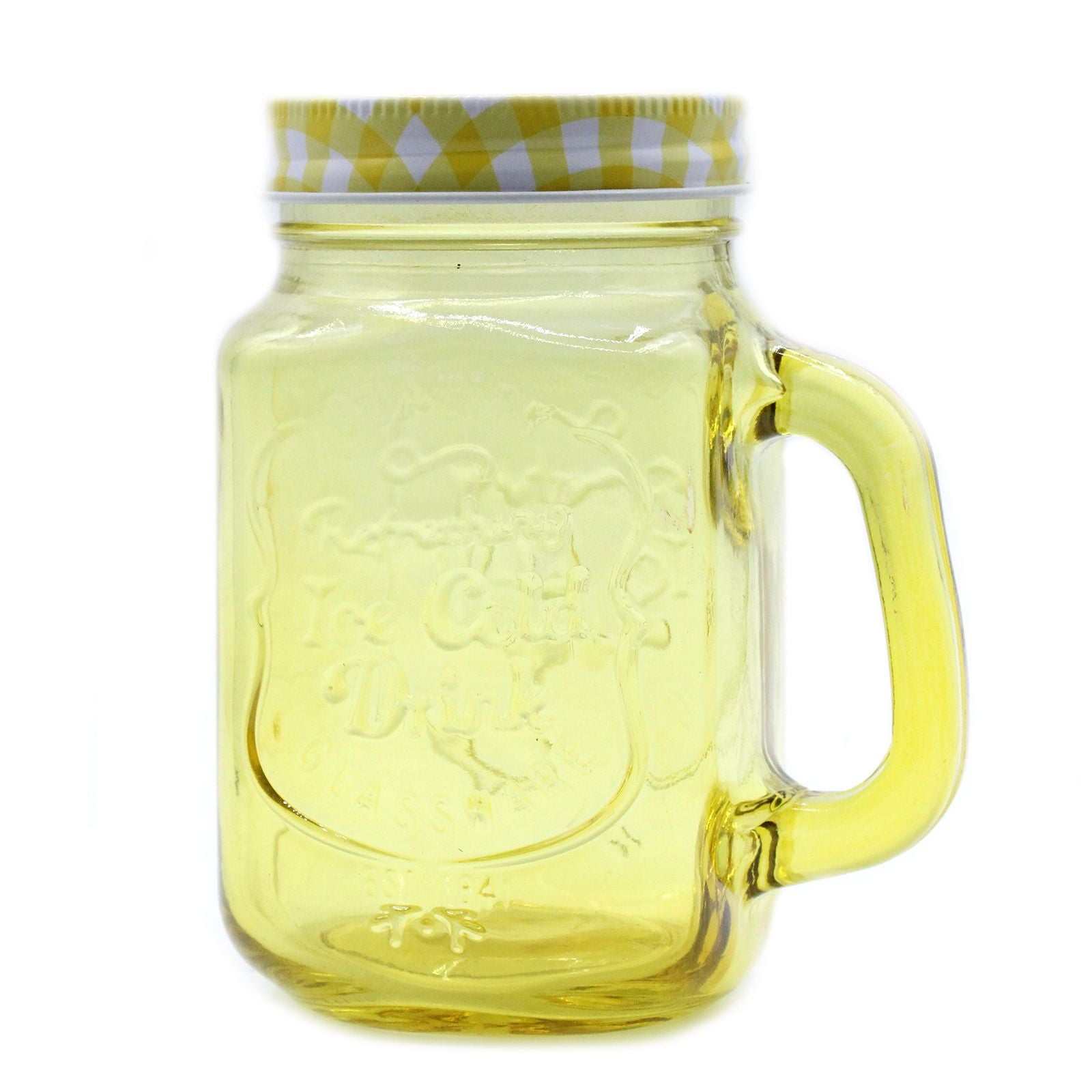 Funky Mason Jar - Ice Cold - Yellow - Image funky-mason-jar--ice-cold--yellow-fmj-07